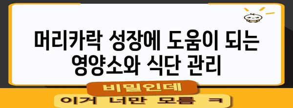 머리카락 신속하게 키우기 | 시간과 비용 절약 팁