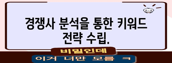 키워드 검색 성공을 위한 사용자 니즈 파악