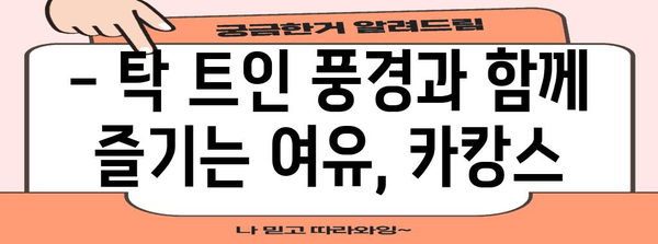 안산 대부도의 안락한 휴식처 | 카페 카캉스