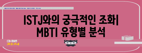 ISTJ와 잘 맞는 성격 유형 | 완벽한 가이드
