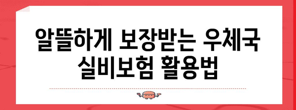 손해발생 시 안심! 우체국 실비보험 가입 및 청구 가이드