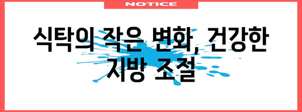 고지혈증의 원인 파악과 관리 방법
