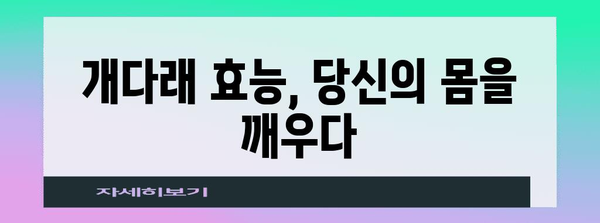 개다래의 놀라운 치유력 | 효능과 사용법
