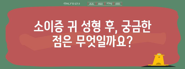소이증 귀 성형 | 적절한 시기, 고려 사항, 전문 의사 소개