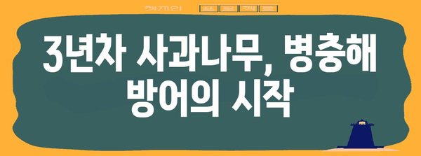 사과나무 병충해 예방, 3년차 이후의 필수 지침