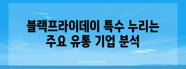 미국 블랙프라이데이 관련주 투자 가이드| 놓치지 말아야 할 핵심 기업 분석 | 블랙프라이데이, 주식 투자, 미국 경제, 소매