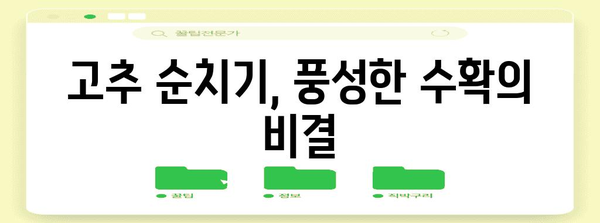 고추 순치기 | 풍부한 수확을 위한 필수 작업