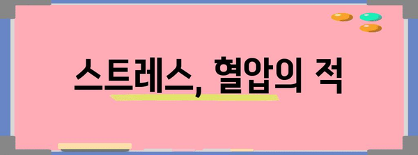 혈압 낮추는 팁과 습관