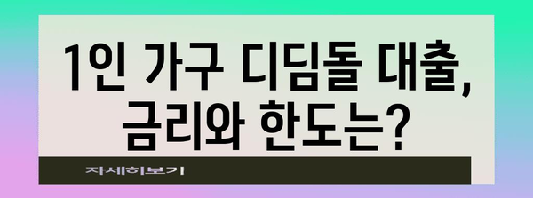 주택금융공사 1인 가구 디딤돌 대출 가이드