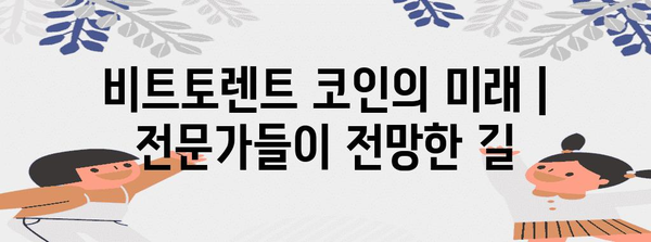 비트토렌트 코인의 미래 | 전문가들이 전망한 길