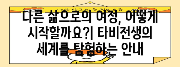 타비전생 완벽 탐구 | 다른 삶을 경험하는 환상 세계