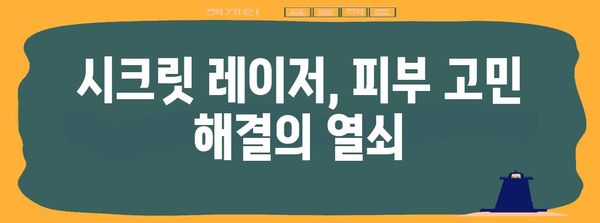 시크릿 레이저 결과 분석 | 피부 개선의 비결