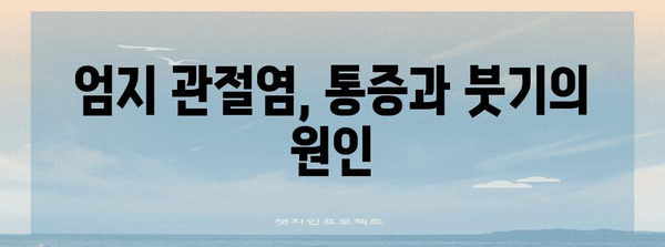 엄지 손가락 통증의 원인 5가지 | 고통 완화 지침