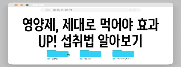 40대 남성 필수 영양소 관리 | 건강을 위한 영양제와 섭취법