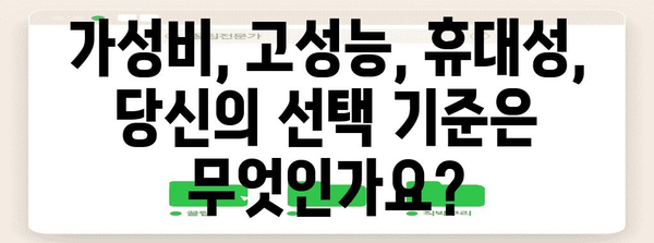 2024년 최고의 노트북 추천 가이드 | 성능, 가격, 용도별 맞춤