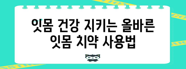 입냄새와 충치 예방에 도움이 되는 잇몸 치약 사용 가이드