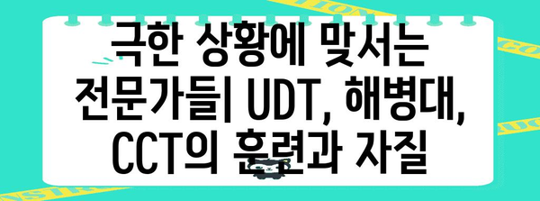 특수부대 비교 | 해군 UDT, 해병대, 공군 CCT