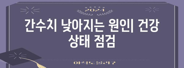 간수치 정상 범위와 이상 증상