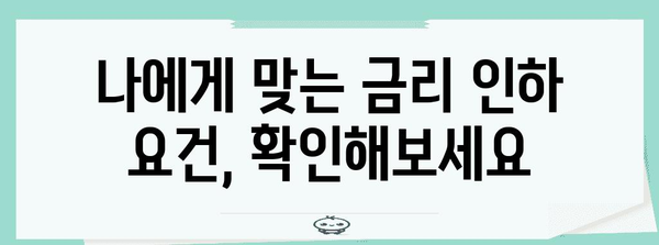 하나은행 금리 인하 요구권 신청 완전 가이드