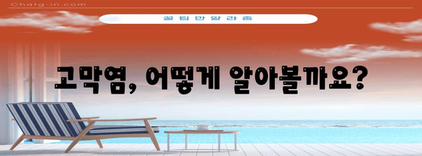 고막염 치료법 | 증상과 회복 과정