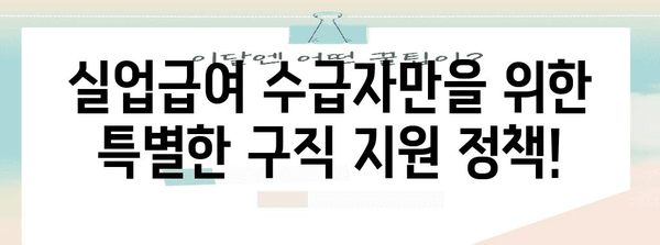 실업급여 수급자 구직 지원 완벽 가이드 | 구직촉진수당 및 기타 지원 비교 및 신청