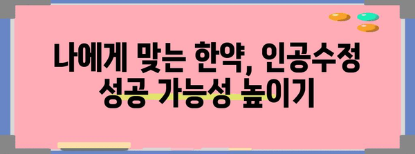 인공수정 확률 UP! 한약 활용법 공개