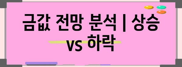 금값 전망 분석 | 상승 vs 하락