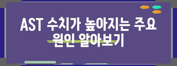 간수치 AST 높은 원인과 정상 범위