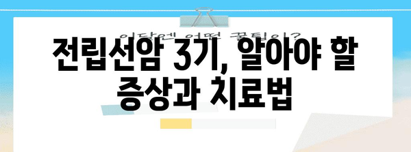 전립선암 3기 증상 이해 안내서 | 건강하고 행복한 삶을 위해