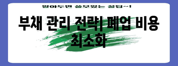 폐업 처리 비용 절감 팁 | 합리적인 방법 알아보기