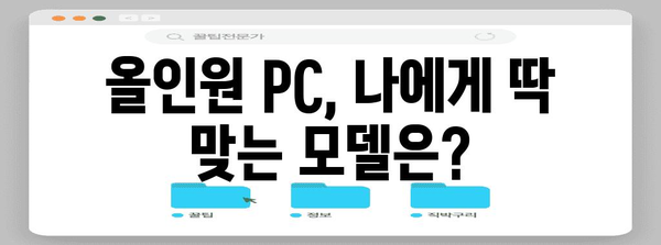 올인원 PC 가이드 | 최적의 조합 찾기