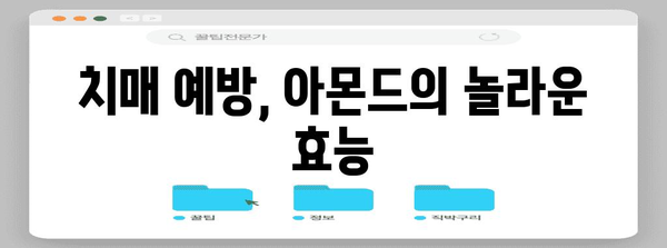 치매에 도움되는 건강식 | 아몬드, 검은콩 두유, 콩비지