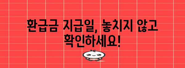 연말정산, 아직 안 들어왔나요? | 환급액 확인 및 지급일 확인 가이드