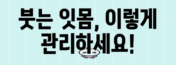 잇몸 건강 관리법 | 붓기 완화·내려앉음 예방