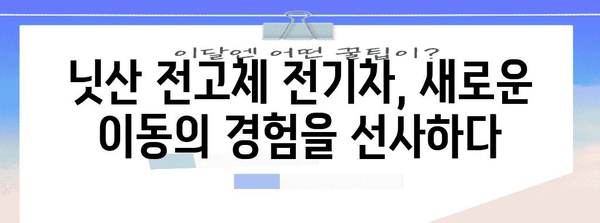 닛산 전고체 전기차 | 전기차 시장 혁명의 시작