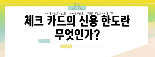 체크 카드 신용 한도 마스터 | 신청부터 사용법까지